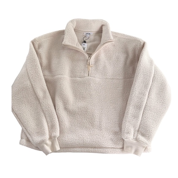 Garage Sherpa Mock Neck Half Zip Sweater NWT Size L/XL - Picture 5 of 7